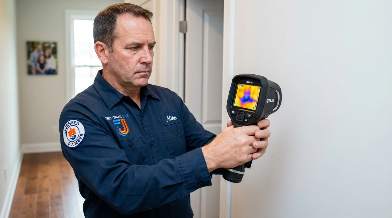 Thermal imaging leak detection by Johns Plumbing LLC in Queen Anne